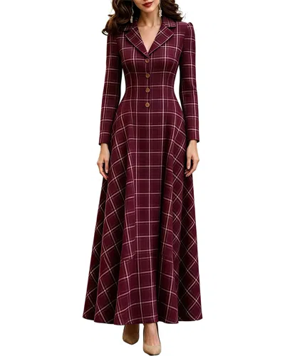 Vincent Olivia Taylor Maxi Dress In Burgundy