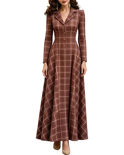Vincent Olivia Taylor Maxi Dress In Brown