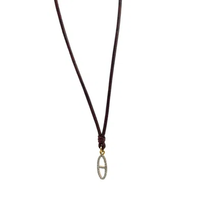 Vincent Peach Fine Jewelry Women's Gold / Brown Kingston Gold Diamond Necklace