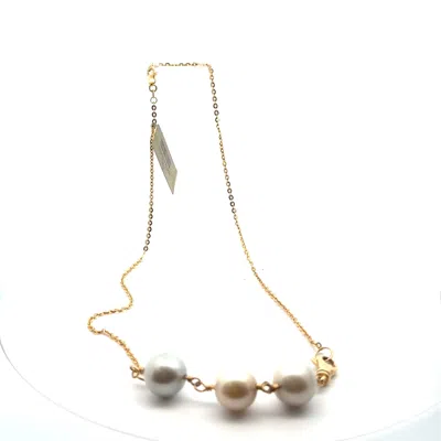 Vincent Peach Fine Jewelry Women's Gold / White Trible A Pearl Choker Pearl