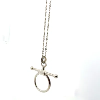 Vincent Peach Fine Jewelry Women's Silver Fulmer Bit Necklace