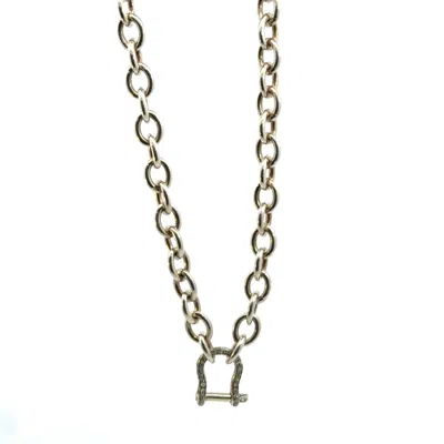 Vincent Peach Fine Jewelry Women's Sterling Silver Diamond Shackle Necklace