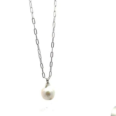 Vincent Peach Fine Jewelry Women's White / Silver Freshwater Pearl Sterling Silver Necklace In Multi