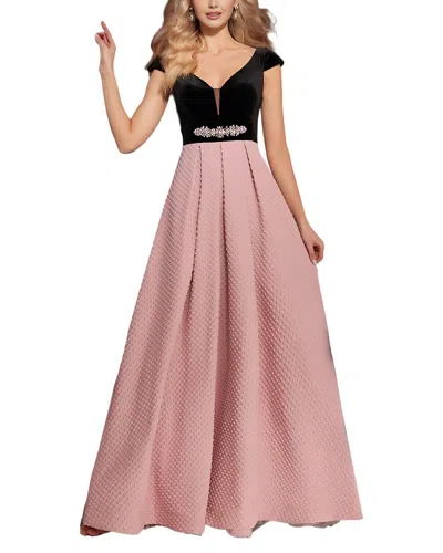 Vincent Print Maxi Dress In Pink