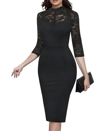 Vincent Sheath Dress In Black
