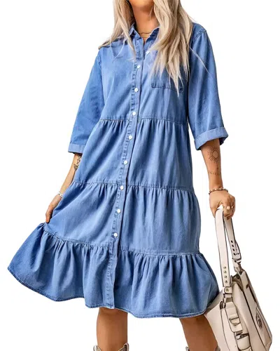 Vincent Shirtdress In Blue