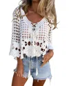 Vincent Silk-blend Top In Blue