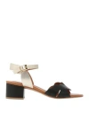 Vincent Vega Woman Sandals Black Size 6 Calfskin