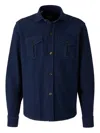 Vincenzo Di Ruggiero Long Coat By Oslo Con Tasche In Blue