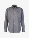 Vincenzo Di Ruggiero Leaf-print Shirt In Blue
