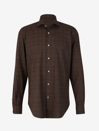 Vincenzo Di Ruggiero Check Motif Shirt