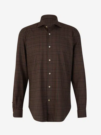 Vincenzo Di Ruggiero Check Motif Shirt