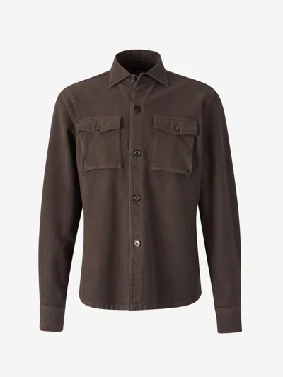 VINCENZO DI RUGGIERO VINCENZO DI RUGGIERO COTTON POCKETS OVERSHIRT