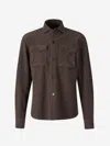 Vincenzo Di Ruggiero Cotton Shirt In Two Pockets With Flap On The Front