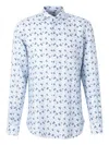 Vincenzo Di Ruggiero Floral Motif Shirt In Blue