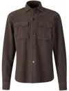 Vincenzo Di Ruggiero Cotton Shirt In Brown