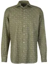 Vincenzo Di Ruggiero Linen Overshirt With Pockets In Grün