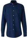 Vincenzo Di Ruggiero Denim Effect Shirt In Blue