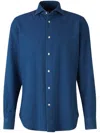 Vincenzo Di Ruggiero Denim Effect Shirt In Blue