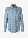 Vincenzo Di Ruggiero Cotton Shirt In Blue