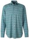 Vincenzo Di Ruggiero Firenze Leaves Shirt In Blue