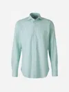 Vincenzo Di Ruggiero Floral Cotton Shirt In Green