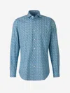 Vincenzo Di Ruggiero Floral-print Shirt In Blue