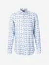 Vincenzo Di Ruggiero Floral Motif Shirt In Blue