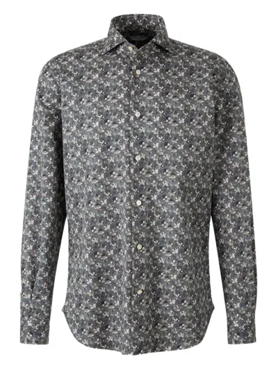 VINCENZO DI RUGGIERO FLORAL-PRINT BUTTONED SHIRT
