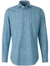 Vincenzo Di Ruggiero Floral-print Shirt In Blue
