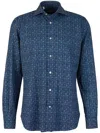Vincenzo Di Ruggiero Floral-print Shirt In Blue