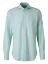 Vincenzo Di Ruggiero Floral Cotton Shirt In Green
