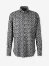 Vincenzo Di Ruggiero Floral-print Buttoned Shirt In Gray