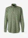 Vincenzo Di Ruggiero Buttoned Floral-print Shirt In Green
