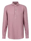 Vincenzo Di Ruggiero Linen Polo Shirt In Red