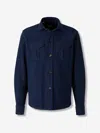 Vincenzo Di Ruggiero Long Coat By Oslo Con Tasche In Blue