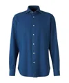 Vincenzo Di Ruggiero Denim Effect Shirt In Blue