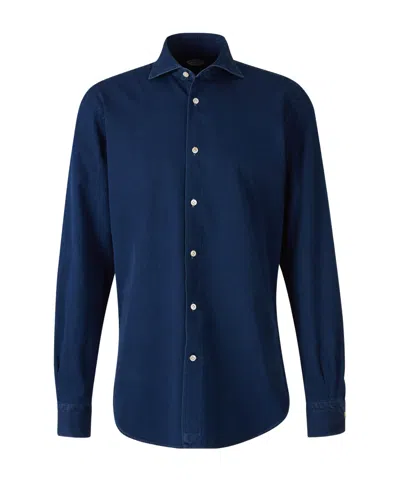 VINCENZO DI RUGGIERO LONG-SLEEVED DENIM SHIRT