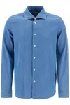 Vincenzo Di Ruggiero Denim Effect Shirt In Blue