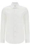 Etro Slim Fit Twill Shirt For Men In White
