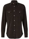 Vincenzo Di Ruggiero Pinwale-corduroy Shirt In Brown
