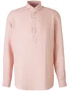 Vincenzo Di Ruggiero Plain Linen Shirt In Pink