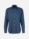 Vincenzo Di Ruggiero Floral-print Shirt In Blue