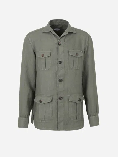 VINCENZO DI RUGGIERO VINCENZO DI RUGGIERO SOBRECAMISA LINO BOLSILLOS