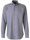Vincenzo Di Ruggiero Striped Shirt In Grey