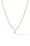 Vincero Bezel Sapphire Pendant Necklace In Gold