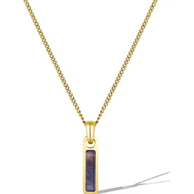 Vincero Birthstone Pendant Necklace In Gold