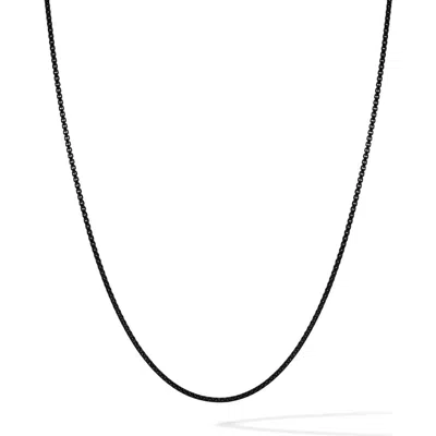 Vincero Box Chain Necklace In Black