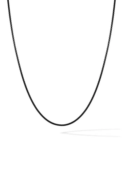 Vincero Box Chain Necklace In Black