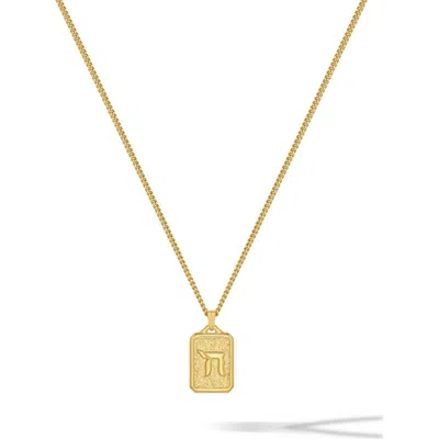Vincero Chai Pendant Necklace In Gold